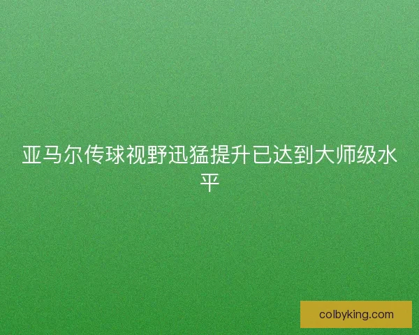亚马尔传球视野迅猛提升已达到大师级水平